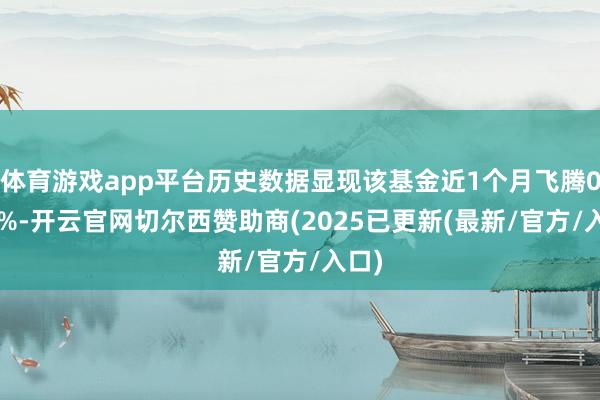 体育游戏app平台历史数据显现该基金近1个月飞腾0.74%-开云官网切尔西赞助商(2025已更新(最新/官方/入口)