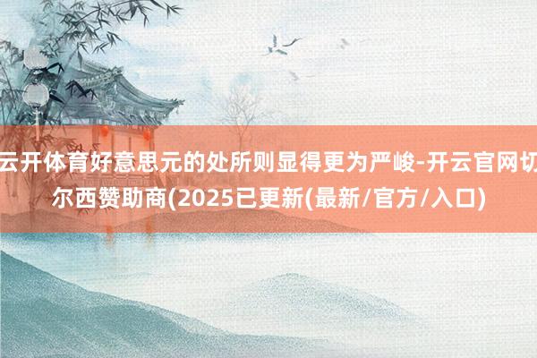 云开体育好意思元的处所则显得更为严峻-开云官网切尔西赞助商(2025已更新(最新/官方/入口)