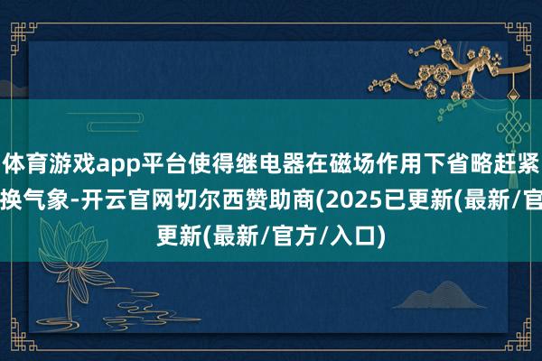 体育游戏app平台使得继电器在磁场作用下省略赶紧反应并切换气象-开云官网切尔西赞助商(2025已更新(最新/官方/入口)