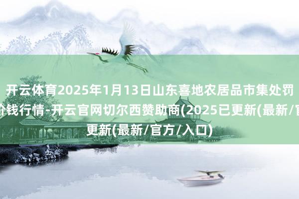 开云体育2025年1月13日山东喜地农居品市集处罚有限公司价钱行情-开云官网切尔西赞助商(2025已更新(最新/官方/入口)