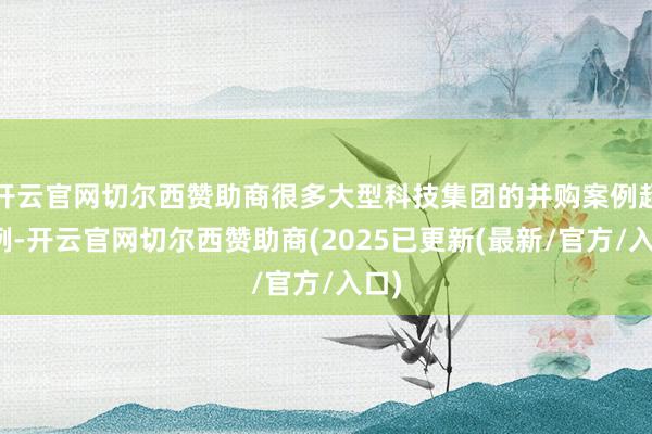 开云官网切尔西赞助商很多大型科技集团的并购案例超百例-开云官网切尔西赞助商(2025已更新(最新/官方/入口)