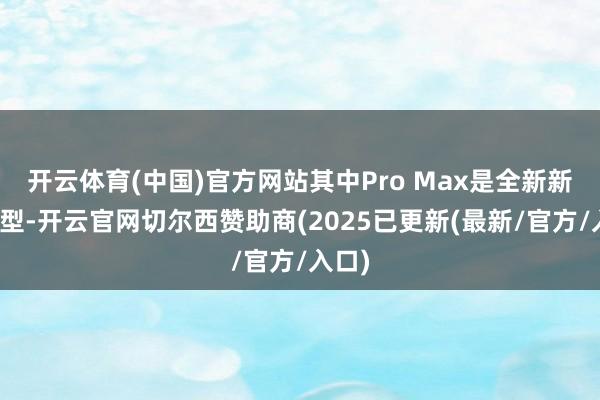 开云体育(中国)官方网站其中Pro Max是全新新增机型-开云官网切尔西赞助商(2025已更新(最新/官方/入口)