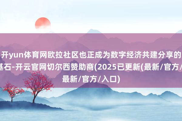 开yun体育网欧拉社区也正成为数字经济共建分享的蹙迫基石-开云官网切尔西赞助商(2025已更新(最新/官方/入口)